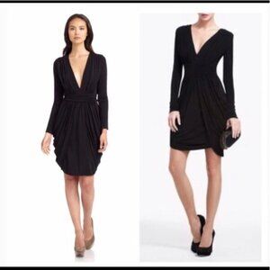 BCBG Max Azria Lark Dress Mini Black Long Sleeve D